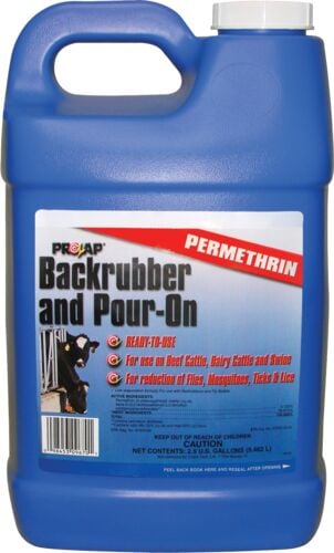 Backrubber and Pour-On Insecticide