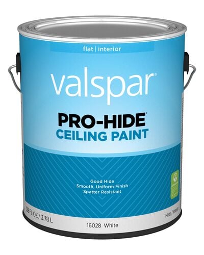 Pro-Hide Flat Ceiling Paint in White - 1 Gallon