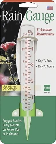 5" Measuring Glass Rain Gauge