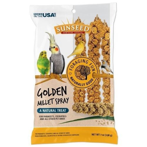 Small Bird Golden Millet Spray Treats - 7 oz