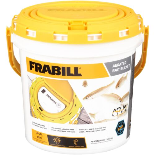Insulated Minnow Bucket with Built-In Aerator
