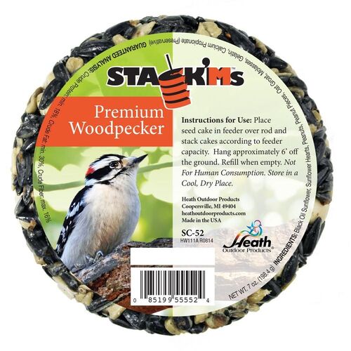 Premium Woodpecker Stack'Ms Seed Cake - 7 oz