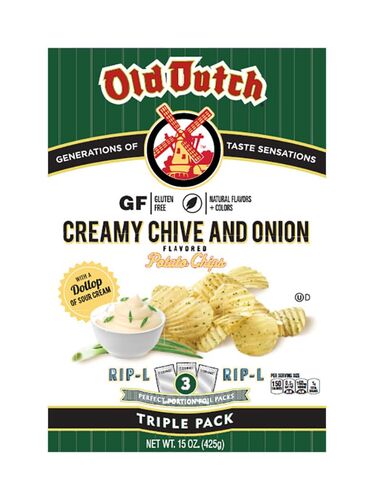 Rip-L Creamy Chive & Onion Potato Chips - 15 oz