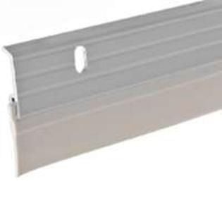 A62/36H Premium Extra Wide Aluminum & Vinyl Door Sweep 2" x 36", Brushed Chrome