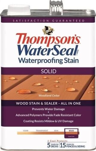 Woodland Cedar Solid Waterproofing Stain - 1 Gallon