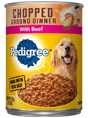 Chopped Ground Dinner With Beef Wet Dog Food - 22 oz