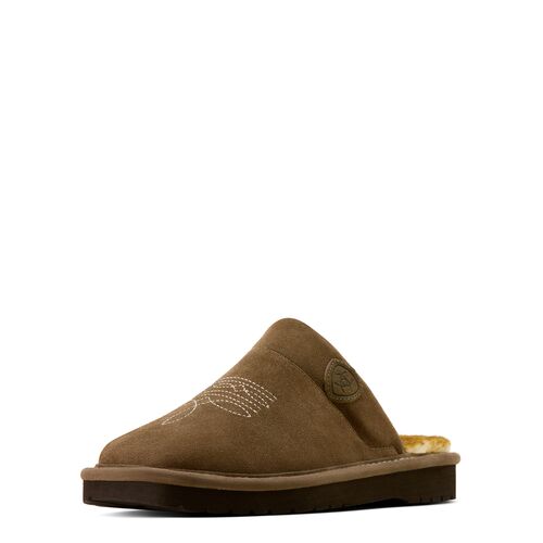 Men's Silversmith Square Toe Slippers in Stone - Assorted Sizes