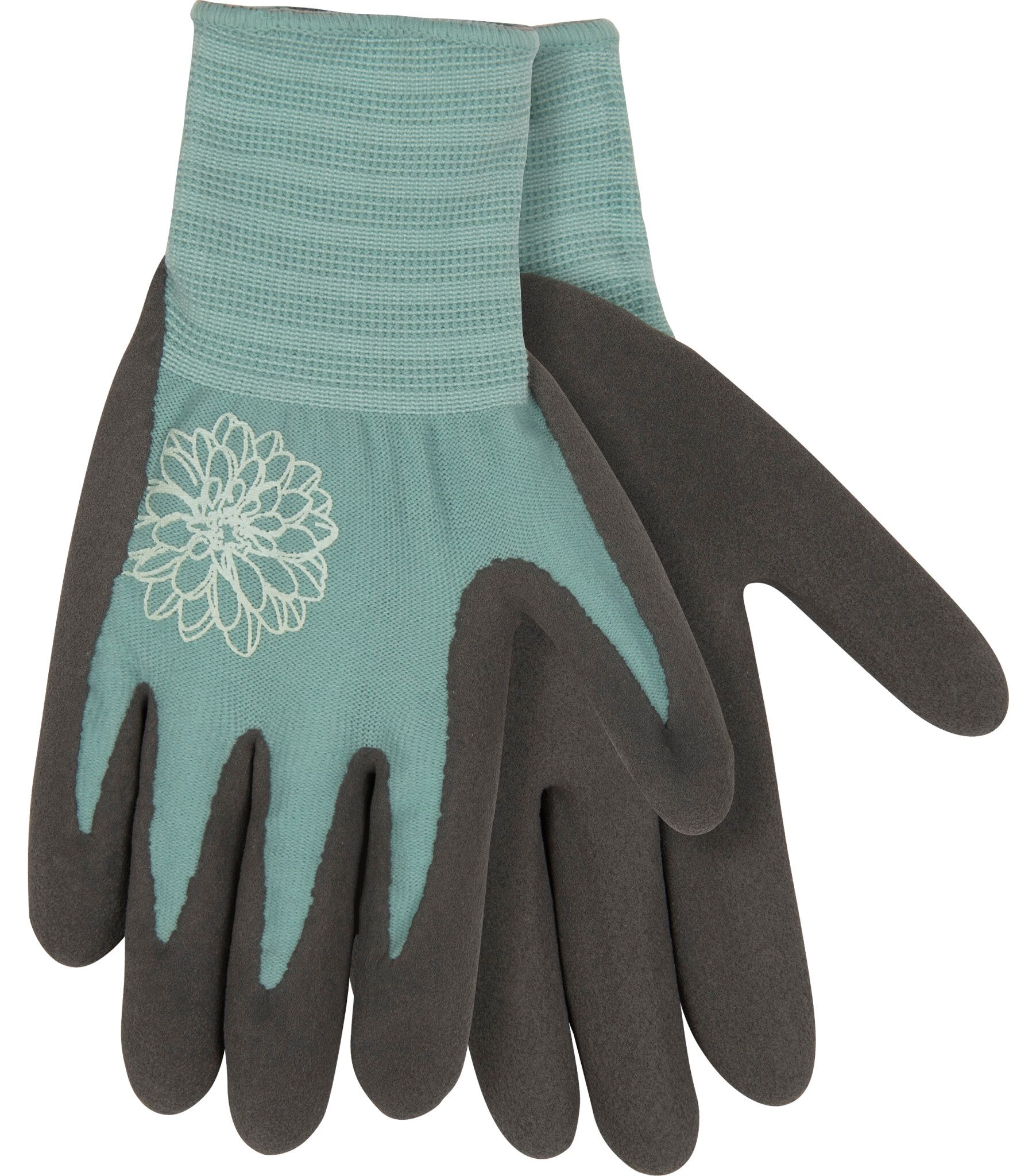 Women's Bamboo-Nylon Knit Shell & Sandy Foam Latex Palm Gloves