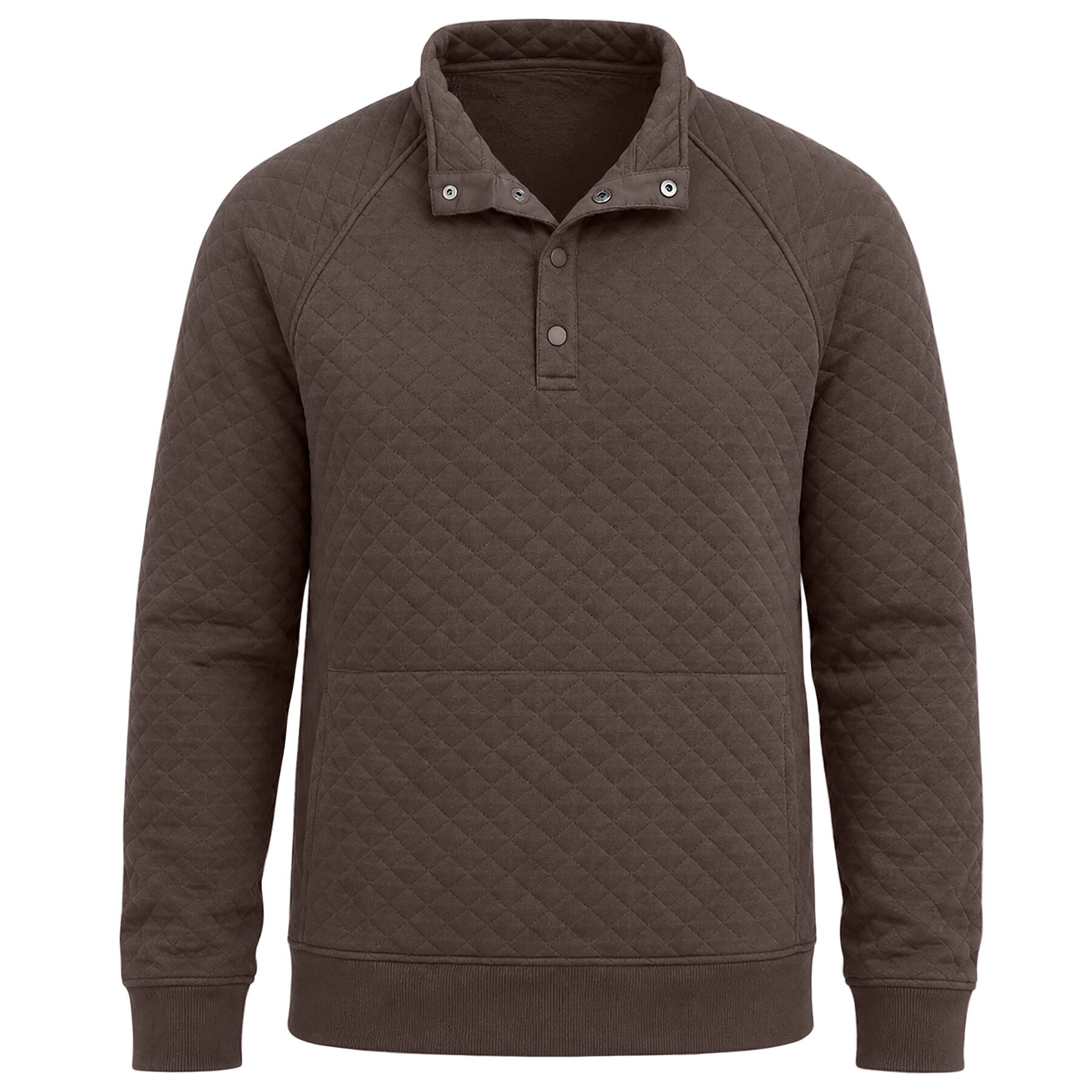 Men's Diamond Quilted 1/4 Snap Sweatshirt