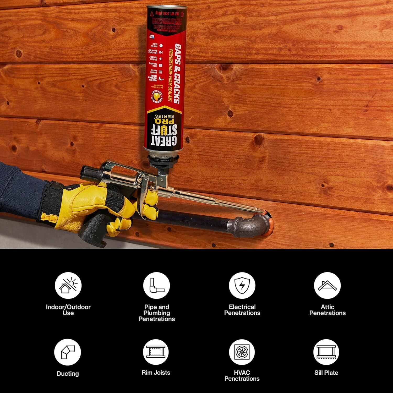 Great Stuff Gaps and Cracks Insulating Spray Foam Sealant - 24 oz