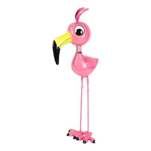 28" GeekyBeek Metal Flamingo