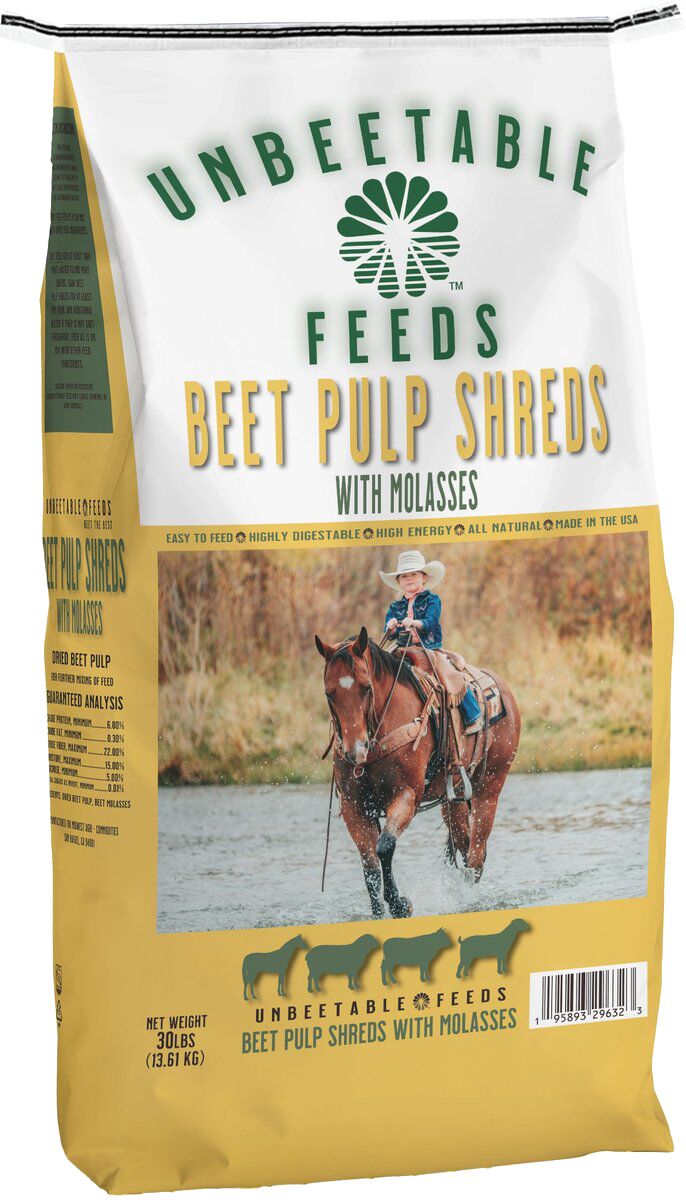 Unbeetable Feeds Beet Pulp Shreds With Molasses Horse Feed - 30 Lb