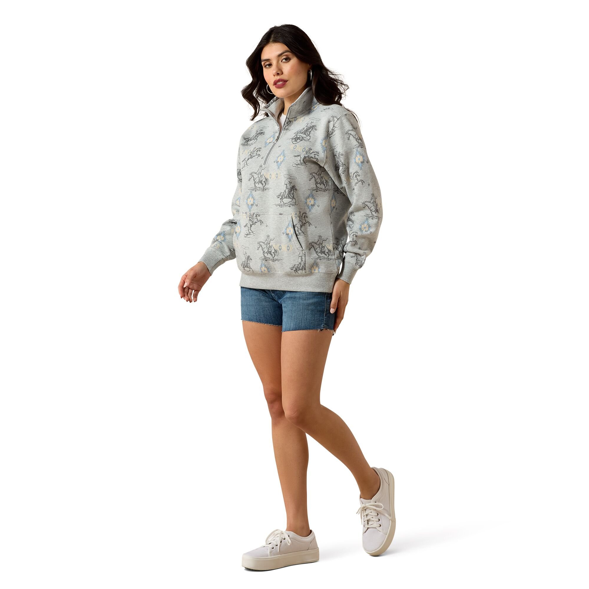 Women's Sapphire 1/2 Zip Sweatshirt