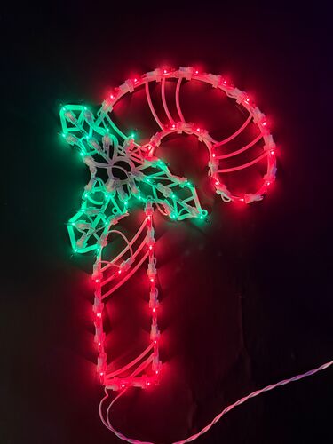 16" Holiday Candy Cane Window Decor
