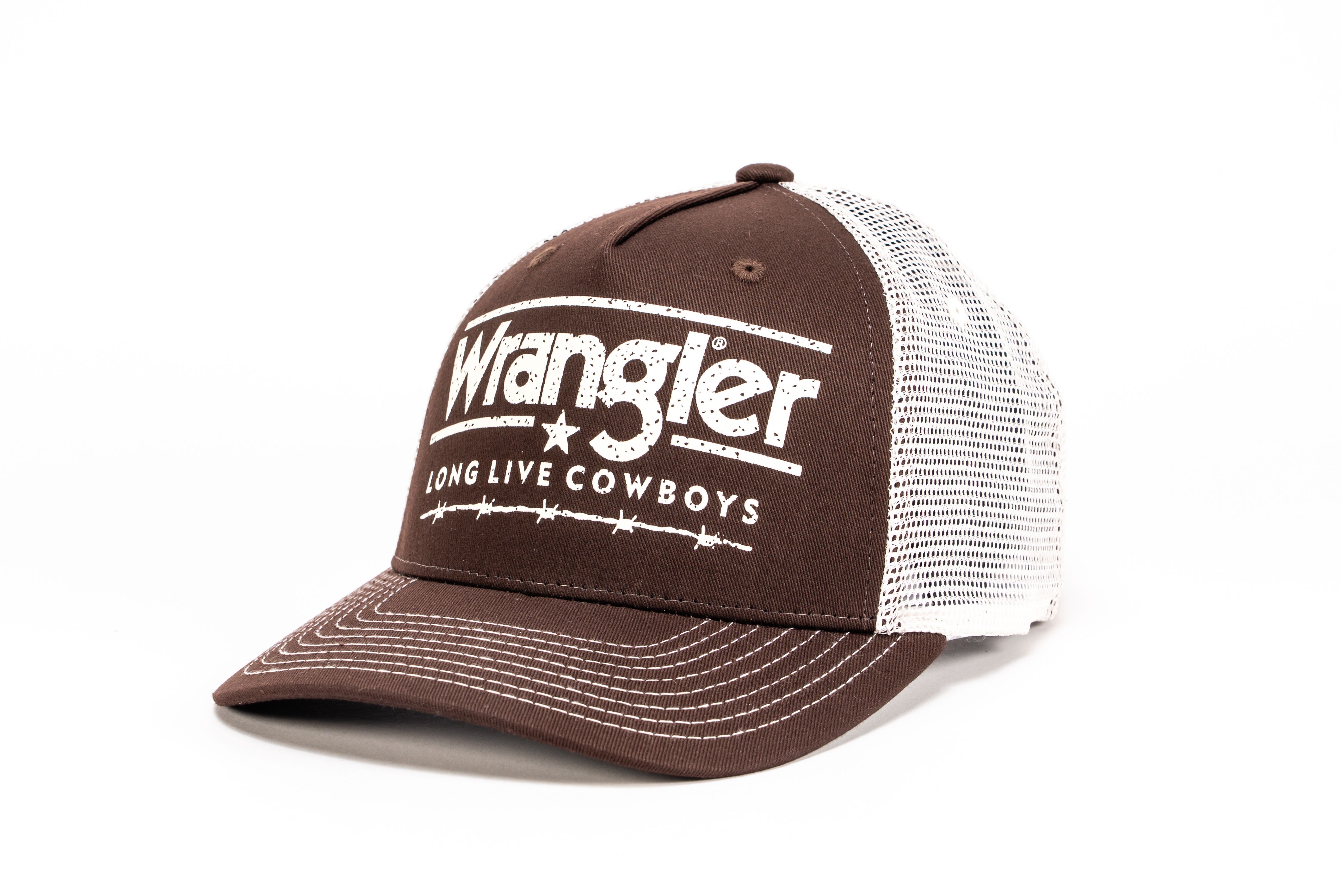Cowgirl Sh!t Wrangler Dark Brown Trucker Hat with Graphics Women main image 2