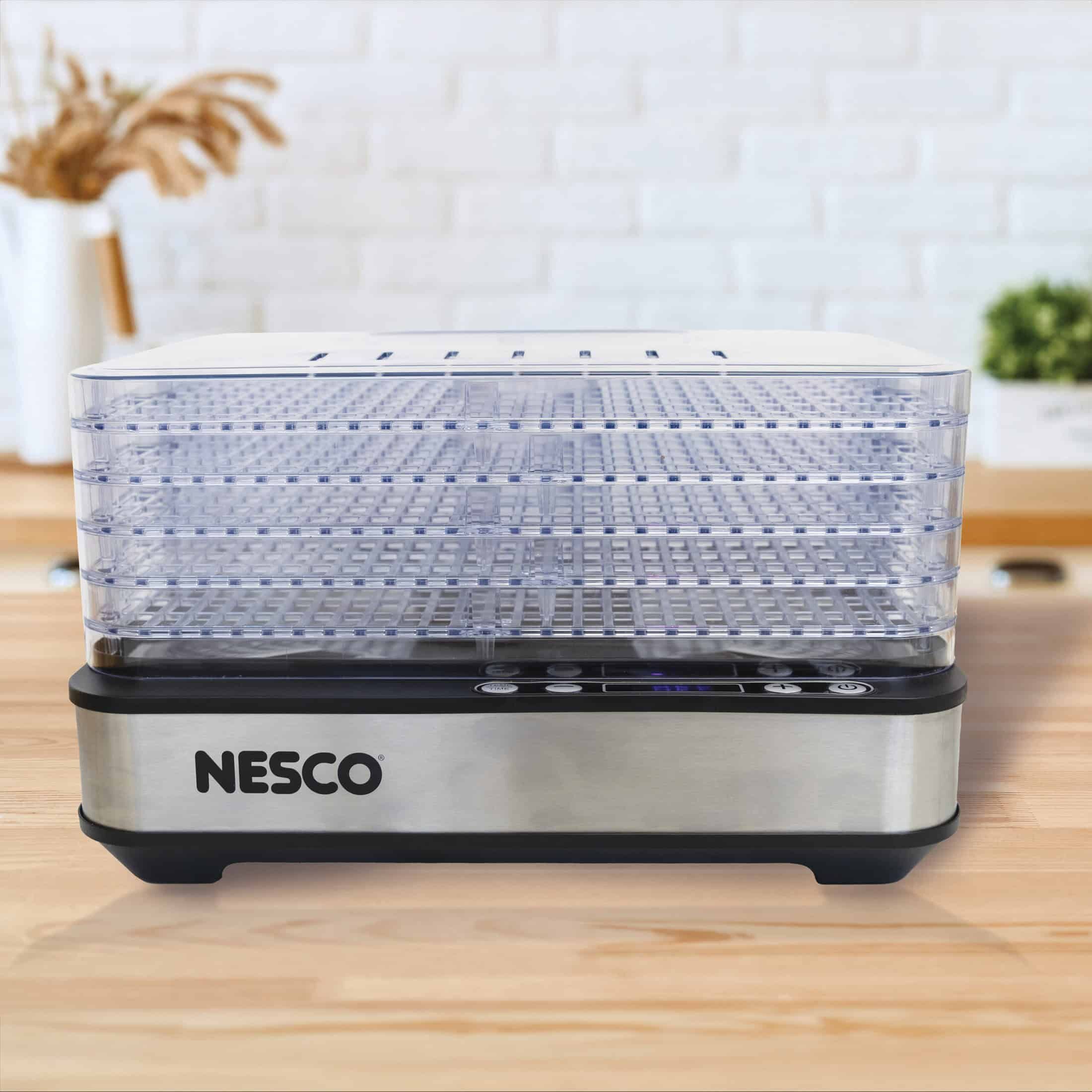 Nesco Digital 5 Rectangular Clear Tray Dehydrator