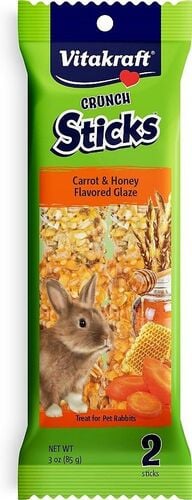 3 oz Rabbit Crunch Sticks Carrot and Honey Flavored Glaze