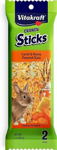 3 oz Rabbit Crunch Sticks Carrot and Honey Flavored Glaze
