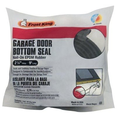 Garage Door Bottom Seal - 2-1/4" x 1/4" x 9'