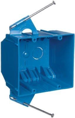 2-Gang Electric PVC Box with Nails