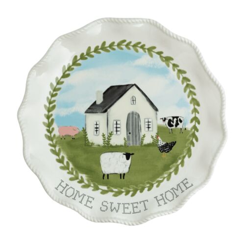 Farm Home Sweet Home Stoneware Platter