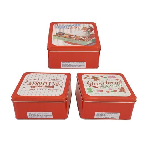 Christmas Cookie Tins - Assorted