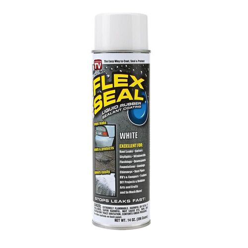 Flex Seal White 14 Oz Aerosol Liquid Rubber Sealant Coating