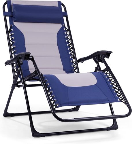 Backyard Expressions Deluxe XL Padded Anti-Gravity Lounger with