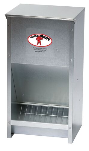 Galvanized High Capacity Poultry Feeder
