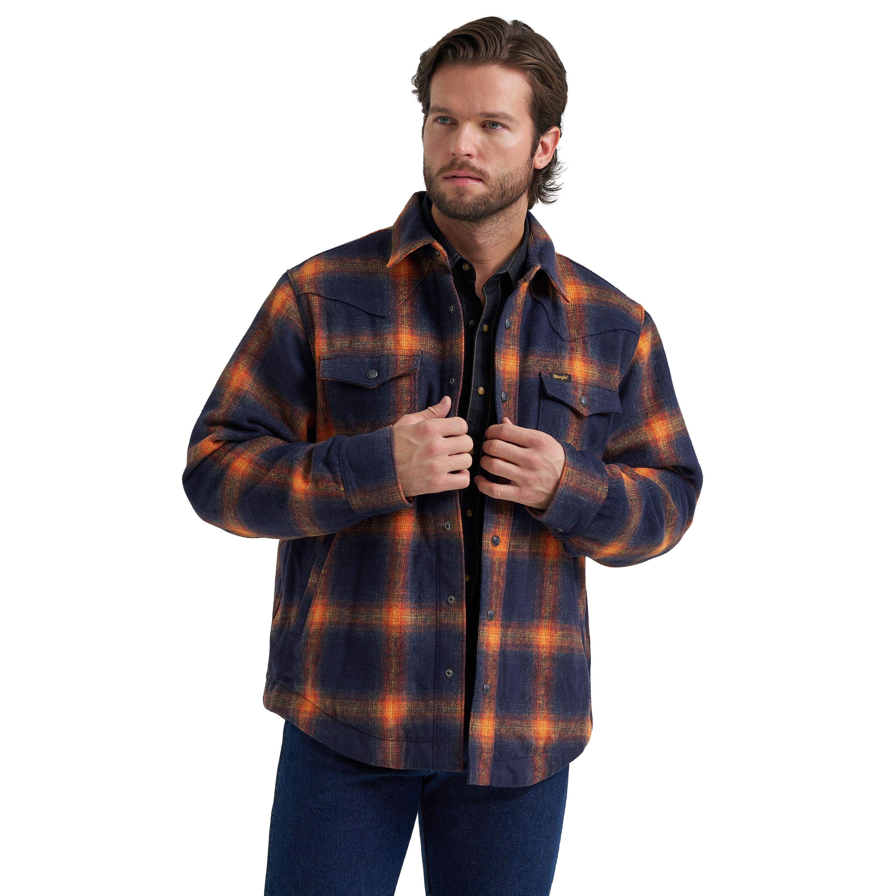 Men's Quilt Lined Flannel Shirt Jacket