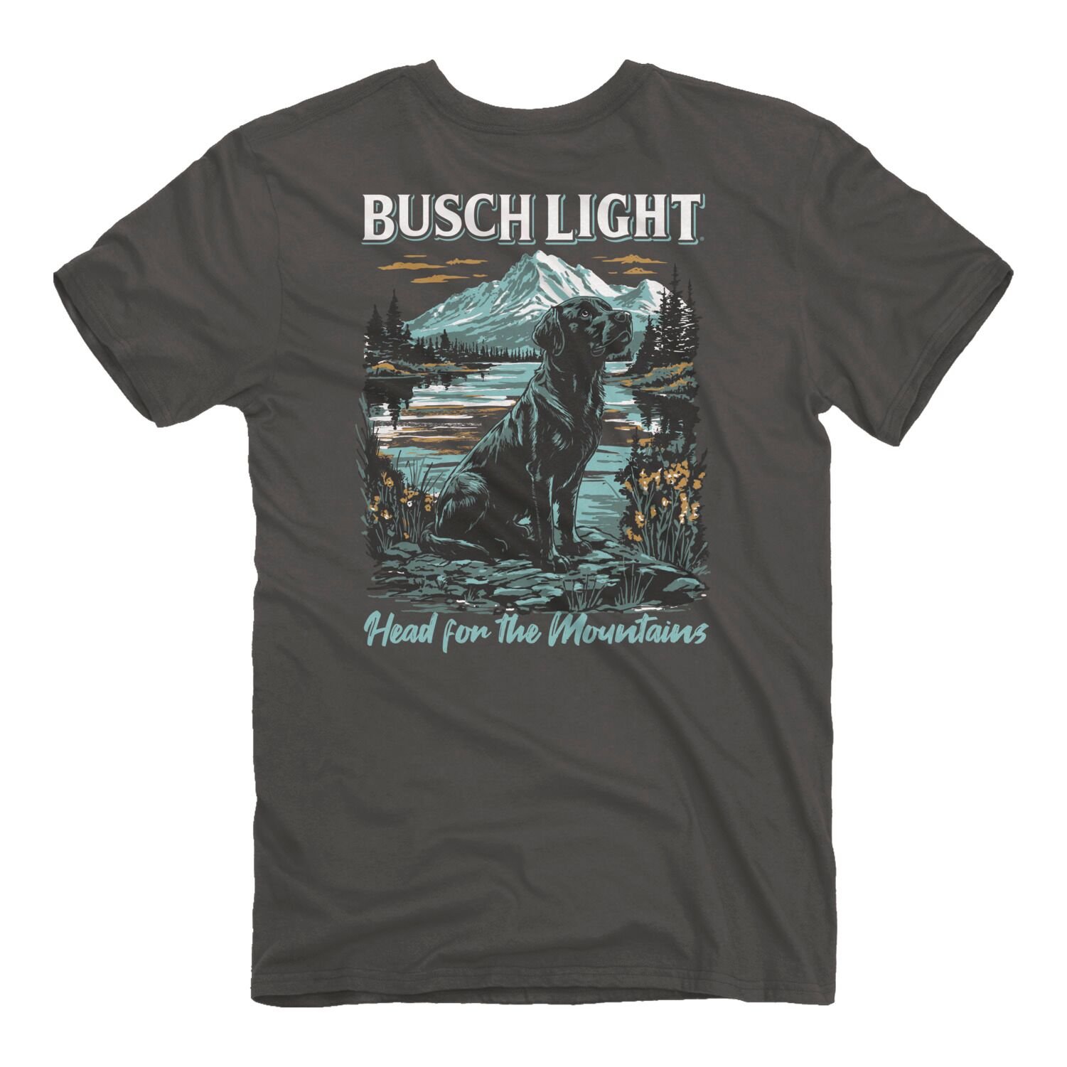 Men's Busch Light Mountain Lab Short Sleeve Graphic T-Shirt