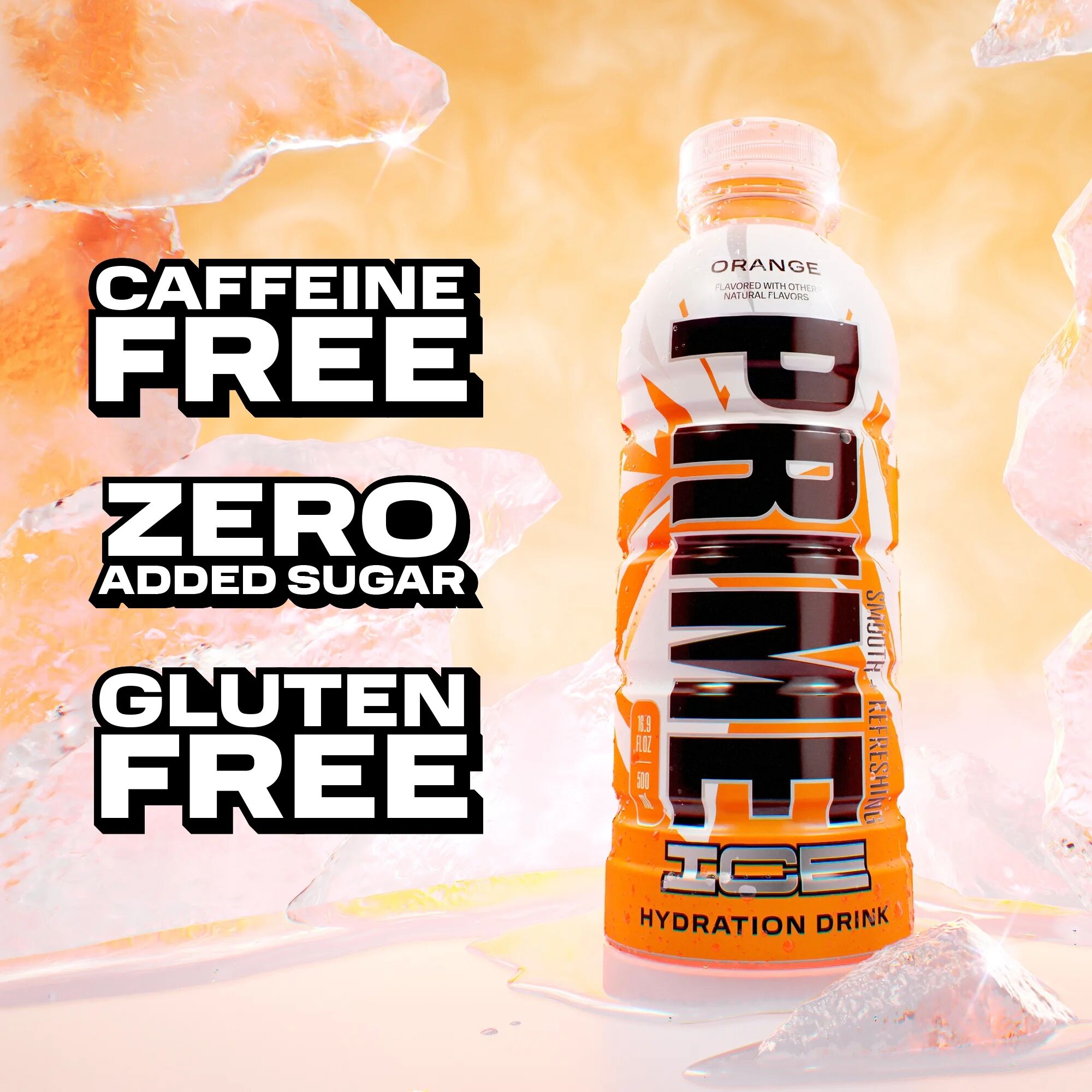 Prime Hydration Ice Orange Sports Drink - 16.9 oz