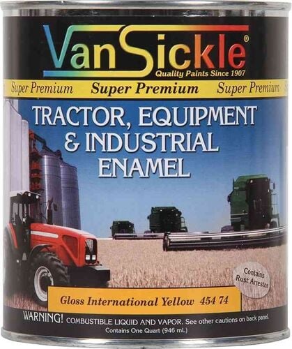 Tractor, Equipment, & Industrial Enamel in Ih Yellow/Cadet - 1 Quart