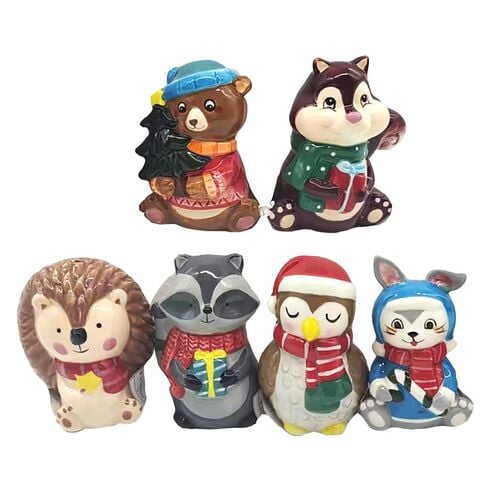 Christmas Animal Salt & Pepper Shaker - Assorted