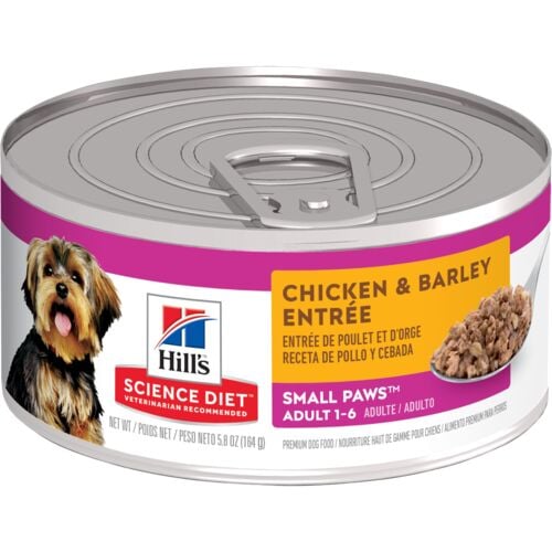 Adult Small Paws Chicken & Barley Entree Dog Food - 5.8 oz