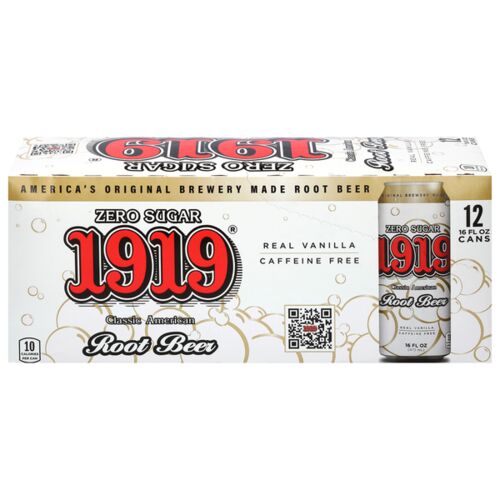 Zero Sugar Draft Root Beer Soda - 12-Pack of 16 oz Cans