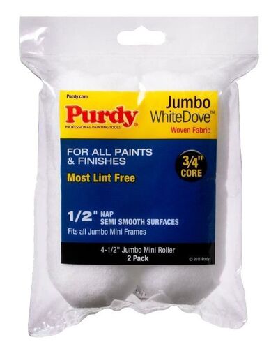 1/2 X 4-1/5" Jumbo Mini Core Roller Cover