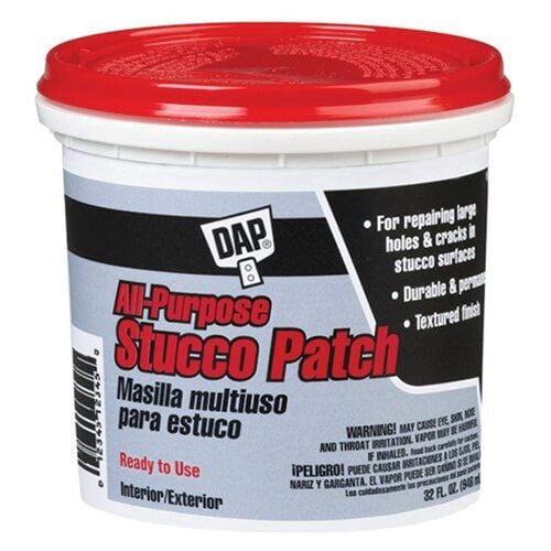 All-Purpose Ready-to-Use Stucco Patch in White - 1 Quart