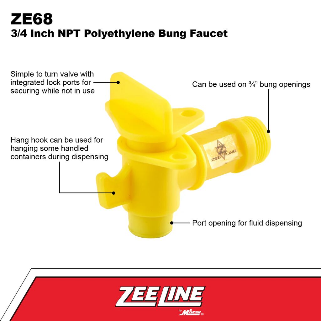 Zeeline Plastic Faucet for 3/4