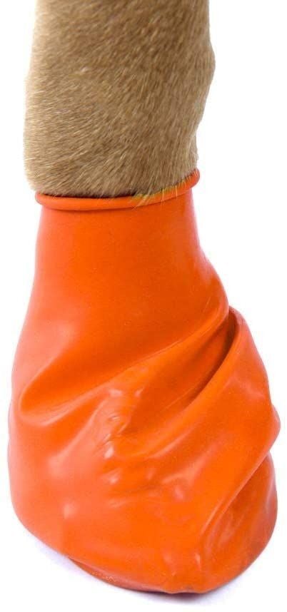 Protex Pawz Rubber Dog Boots X-Small in Orange