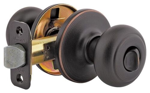 Unkeyed Round Colonial Flat Ball Door Knob Lockset