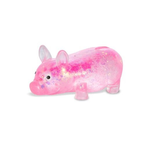 Squishy Pink Glitter Pig