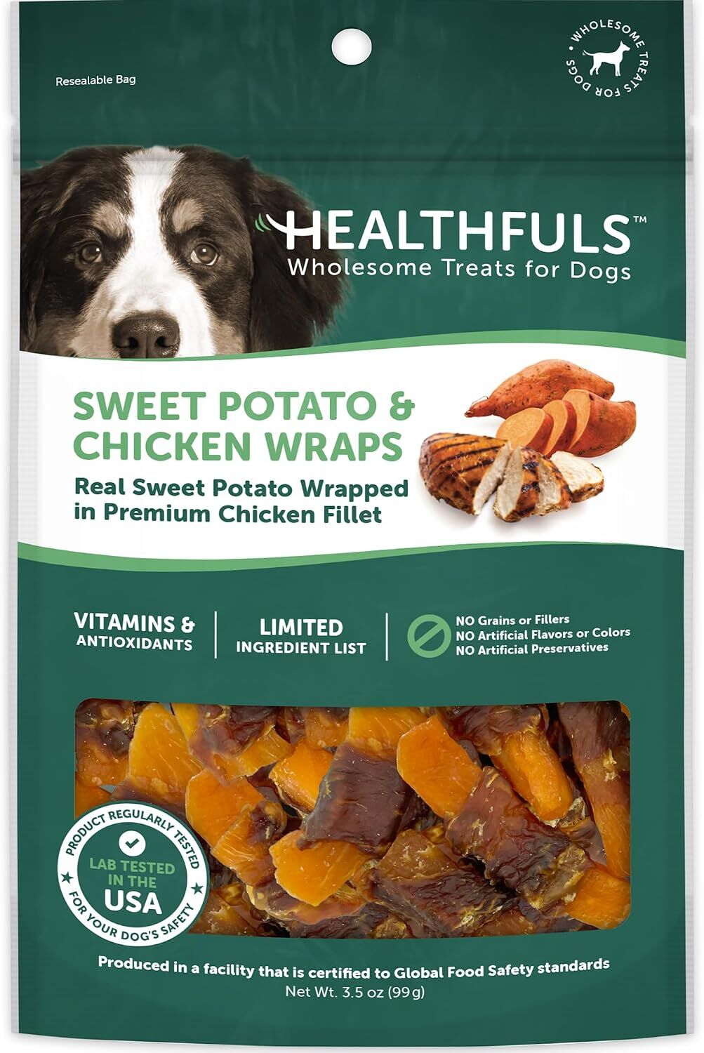 Chicken Wrapped Sweet Potato Dog Treats