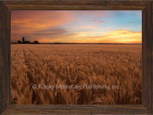 Sunrise Before Harvest Wall Art - 7" x 10"