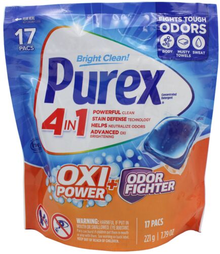 4-in-1 Plus OXI Fresh Morning Burst Laundry Detergent Pacs - 17 Loads