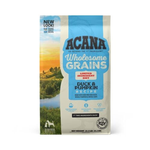 Wholesome Grains Duck & Pumpkin Dry Dog Food - 22.5 Lb