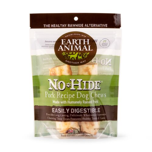 4" Pork No Hide Dog Chew - 2 Pack