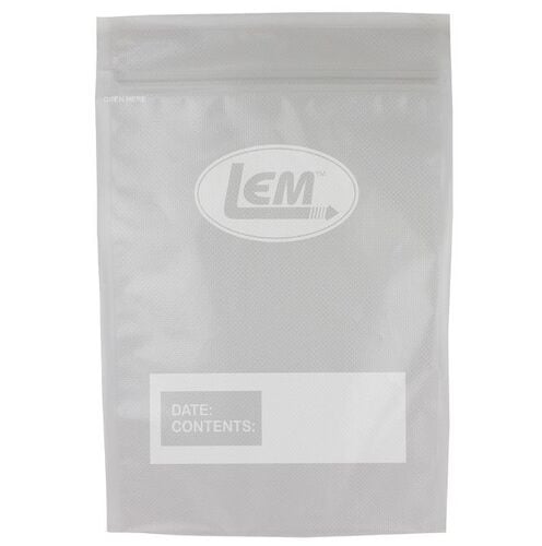MaxVac Zipper Top Vacuum Bags in Quart (8" x 12") - 20 Count
