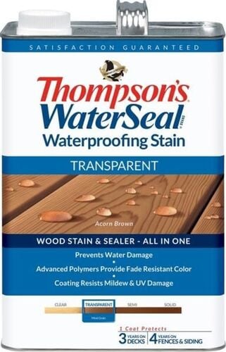 Acorn Brown Transparent Waterproofing Stain - 1 Gallon