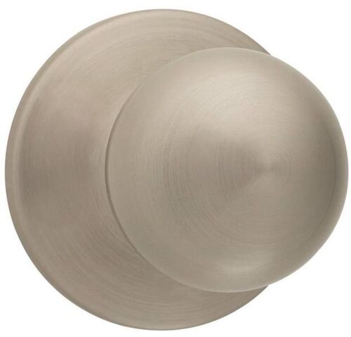 Satin Nickel Ball Reversible Door Knob Lock